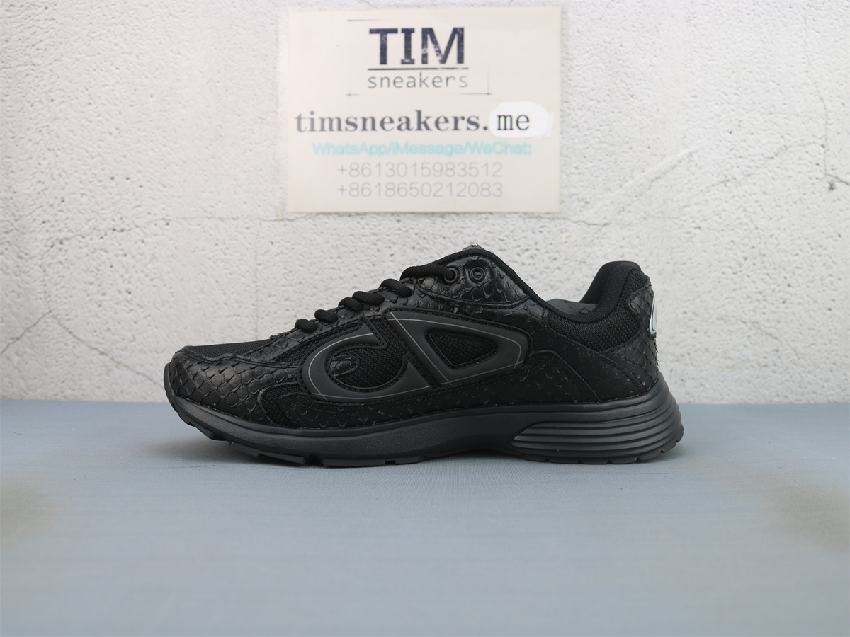 Dior B30 Black Python Skin Men Trainers